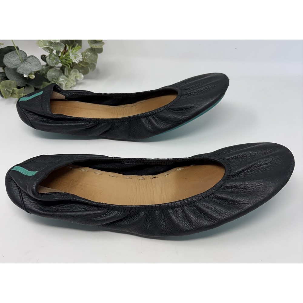 Tieks By Gavrieli Women's Size 12 Black Leather Ballet Flat Shoes